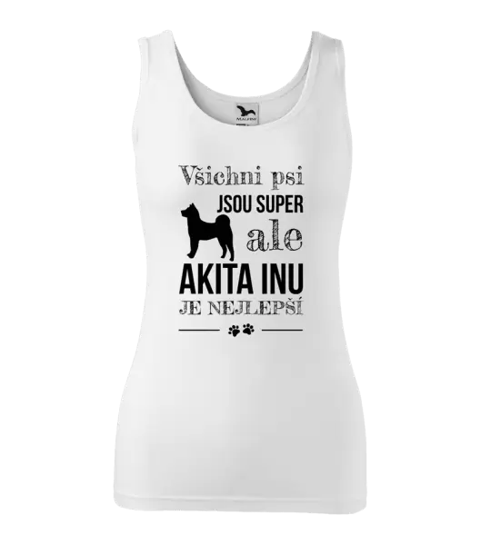 Dámské tílko Akita Inu je nejlepší