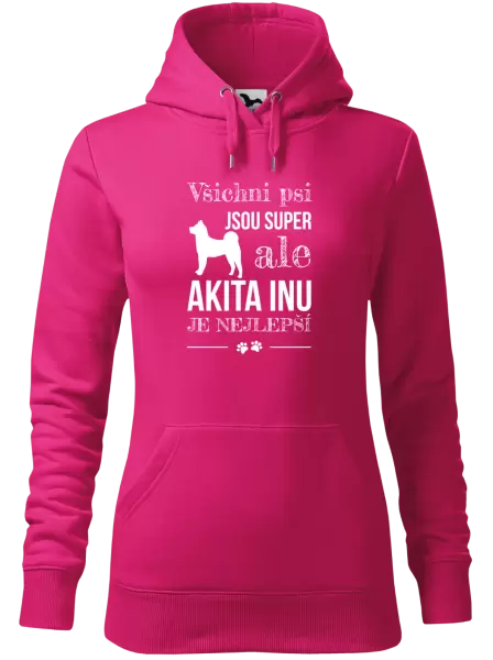 Dámská mikina Akita Inu je nejlepší