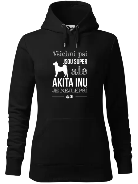 Dámská mikina Akita Inu je nejlepší