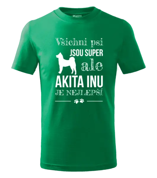 Dětské tričko Akita Inu je nejlepší