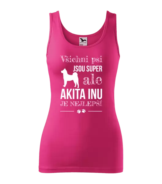 Dámské tílko Akita Inu je nejlepší