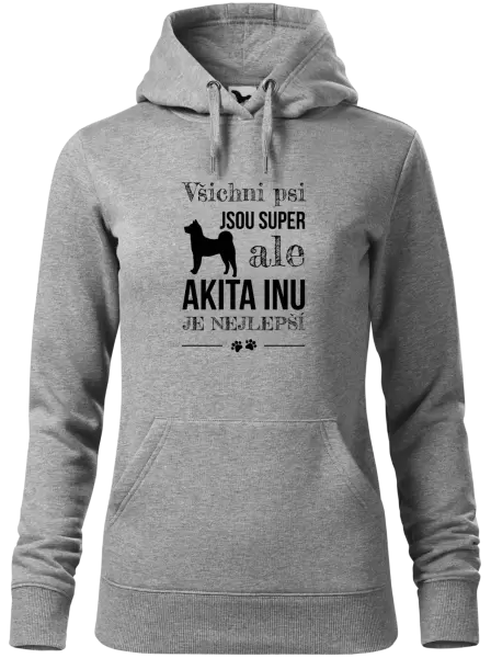 Dámská mikina Akita Inu je nejlepší
