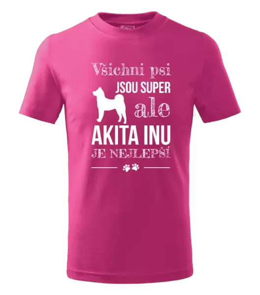 Dětské tričko Akita Inu je nejlepší