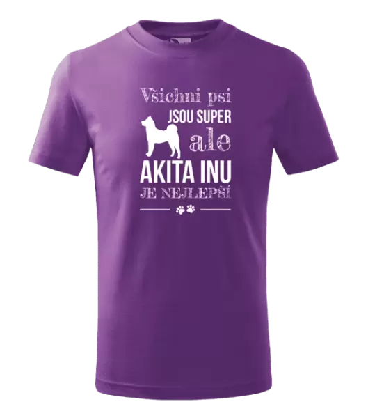 Dětské tričko Akita Inu je nejlepší