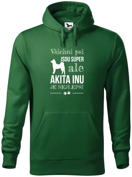 Pánská mikina Akita Inu je nejlepší