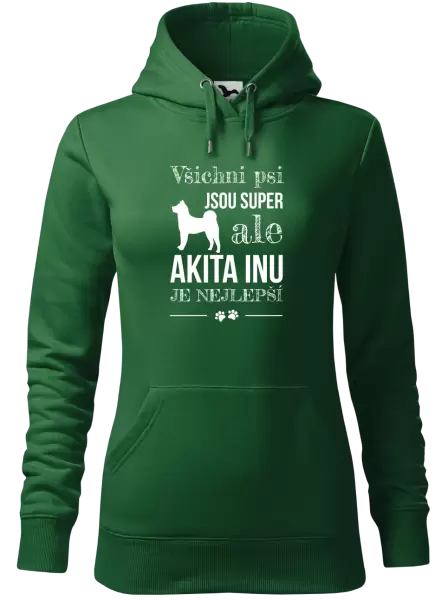Dámská mikina Akita Inu je nejlepší