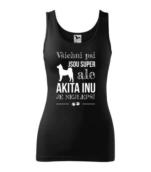 Dámské tílko Akita Inu je nejlepší