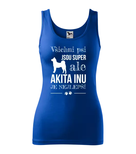 Dámské tílko Akita Inu je nejlepší