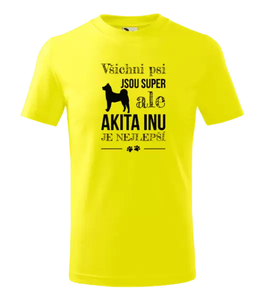 Dětské tričko Akita Inu je nejlepší