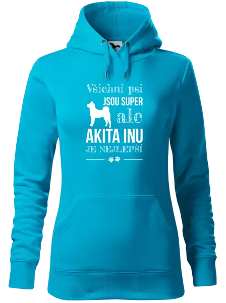 Dámská mikina Akita Inu je nejlepší
