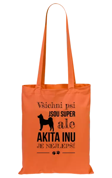 Látková taška Akita Inu je nejlepší