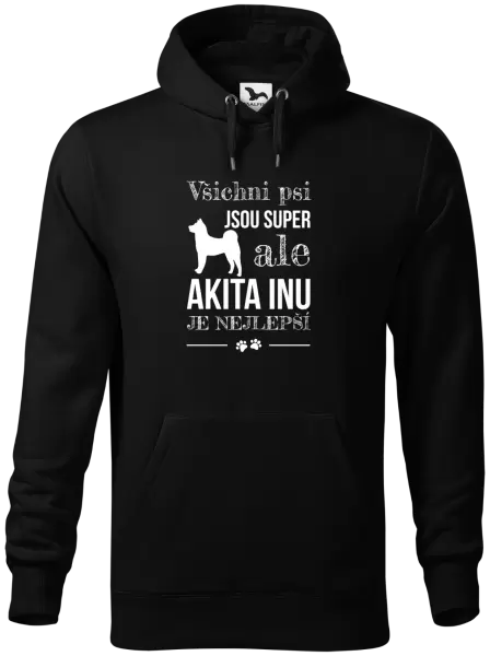 Pánská mikina Akita Inu je nejlepší
