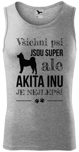 Pánské tílko Akita Inu je nejlepší