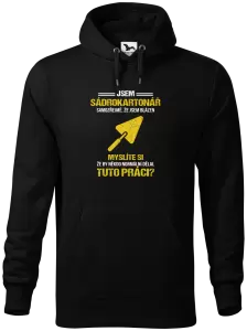 Pánská mikina Samozřejmě, že jsem blázen - sádrokartonář