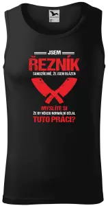 Pánské tílko Samozřejmě, že jsem blázen - řezník