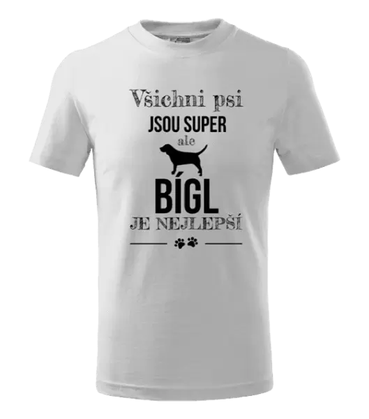 Dětské tričko Bígl je nejlepší