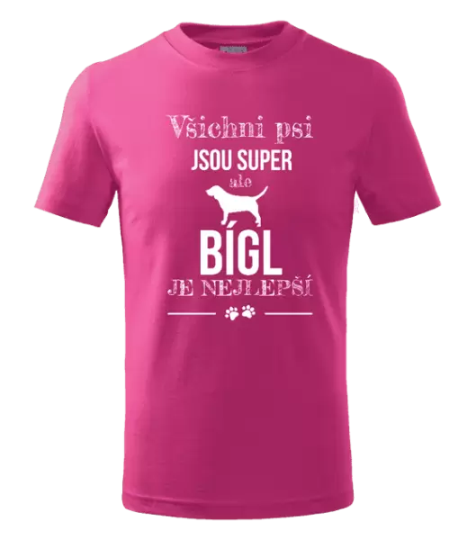 Dětské tričko Bígl je nejlepší