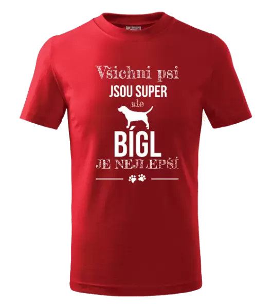 Dětské tričko Bígl je nejlepší