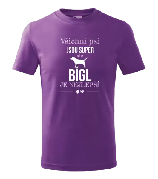 Dětské tričko Bígl je nejlepší