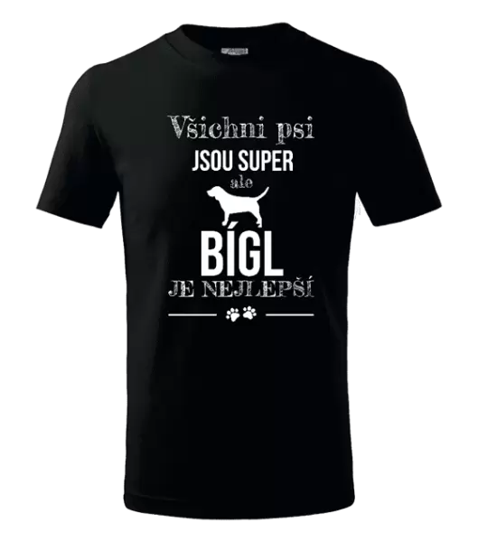Dětské tričko Bígl je nejlepší