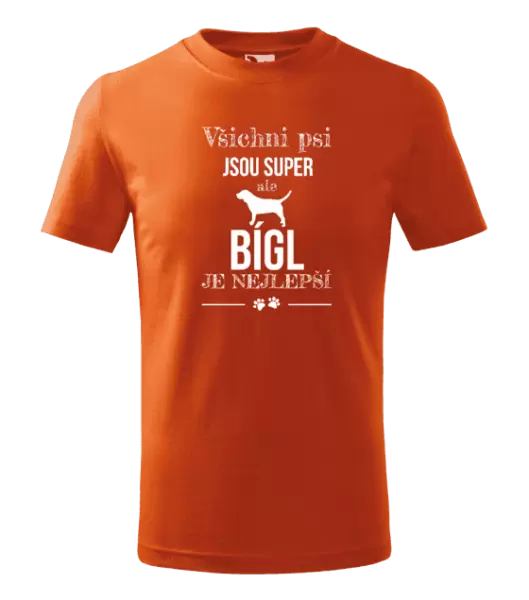 Dětské tričko Bígl je nejlepší