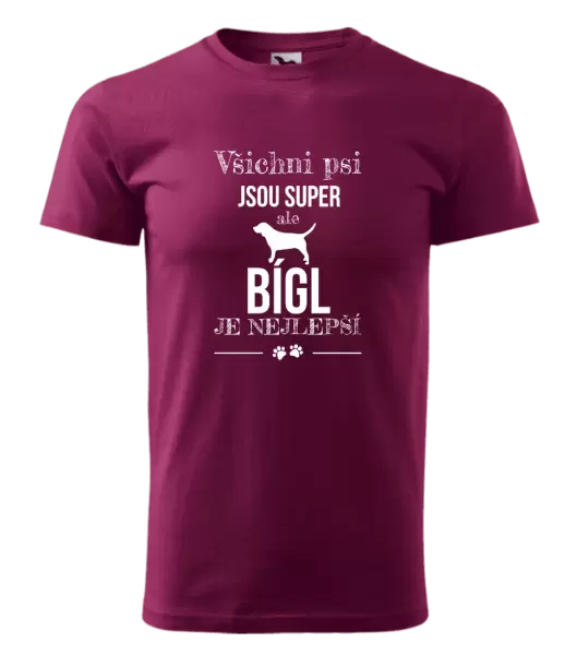 Pánské tričko Bígl je nejlepší