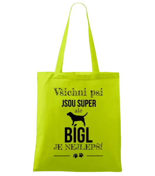 Látková taška Bígl je nejlepší