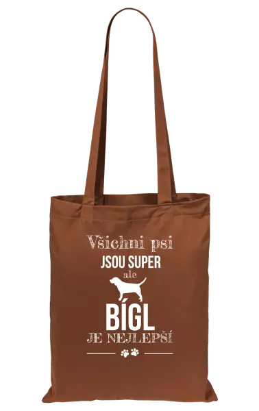 Látková taška Bígl je nejlepší
