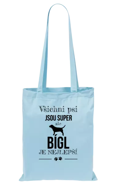 Látková taška Bígl je nejlepší