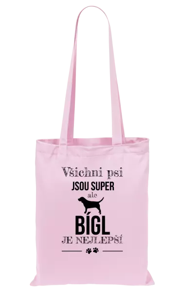 Látková taška Bígl je nejlepší