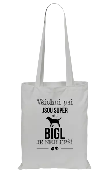 Látková taška Bígl je nejlepší