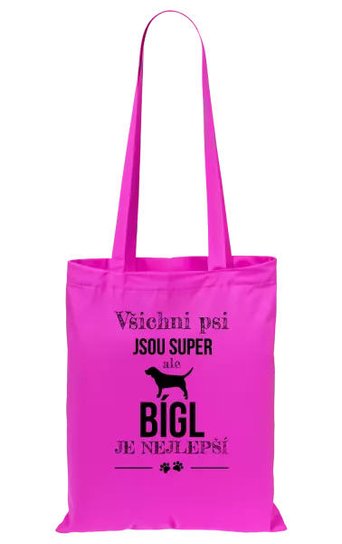 Látková taška Bígl je nejlepší