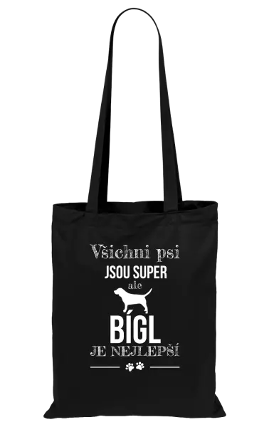 Látková taška Bígl je nejlepší