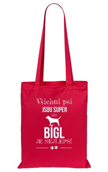 Látková taška Bígl je nejlepší