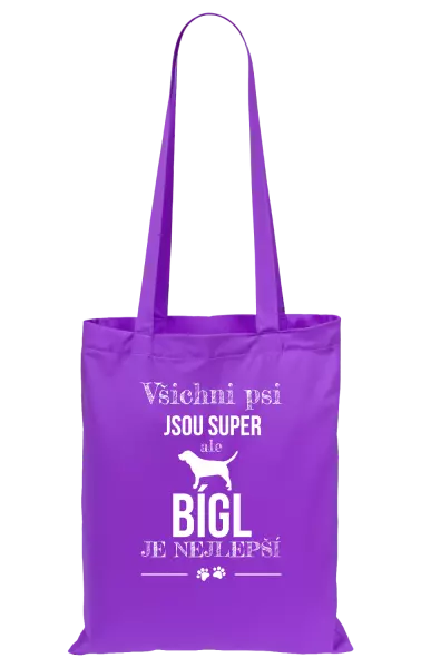 Látková taška Bígl je nejlepší