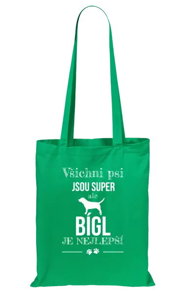 Látková taška Bígl je nejlepší