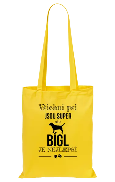 Látková taška Bígl je nejlepší
