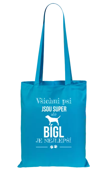 Látková taška Bígl je nejlepší