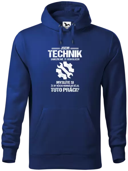 Pánská mikina Samozřejmě, že jsem blázen - technik