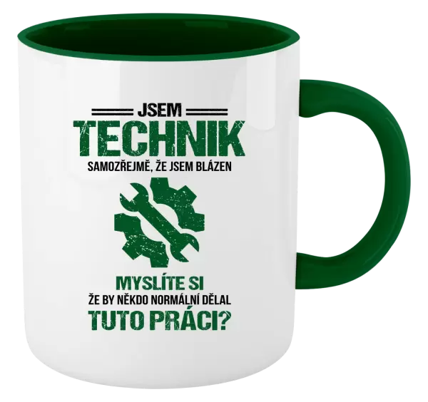 Hrnek Samozřejmě, že jsem blázen - technik