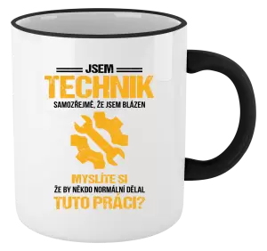 Hrnek Samozřejmě, že jsem blázen - technik