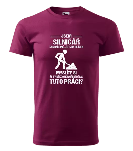 Pánské tričko Samozřejmě, že jsem blázen - silničář