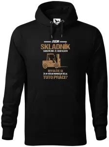 Pánská mikina Samozřejmě, že jsem blázen - skladník