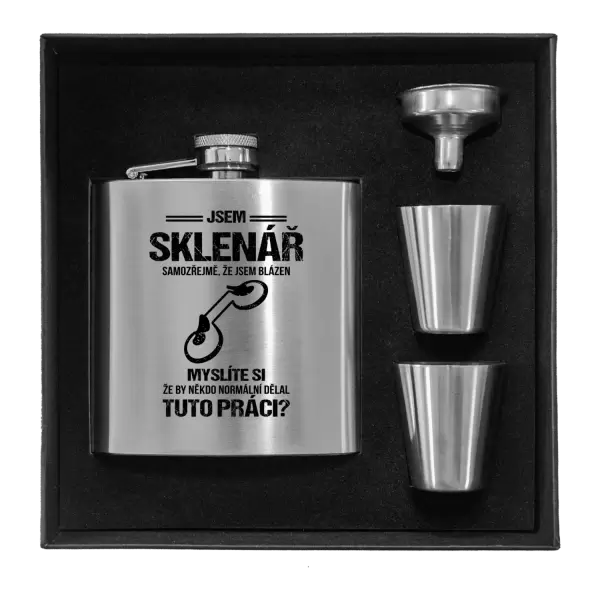Placatka v krabičce Samozřejmě, že jsem blázen - sklenář