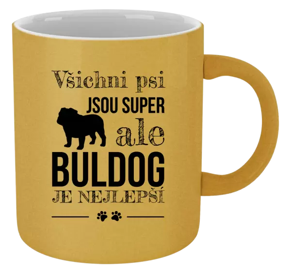 Metalický hrnek Buldog je nejlepší