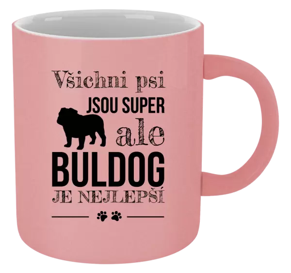 Metalický hrnek Buldog je nejlepší