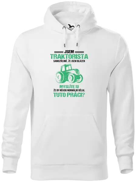 Pánská mikina Samozřejmě, že jsem blázen - traktorista