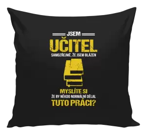 Polštář Samozřejmě, že jsem blázen - učitel