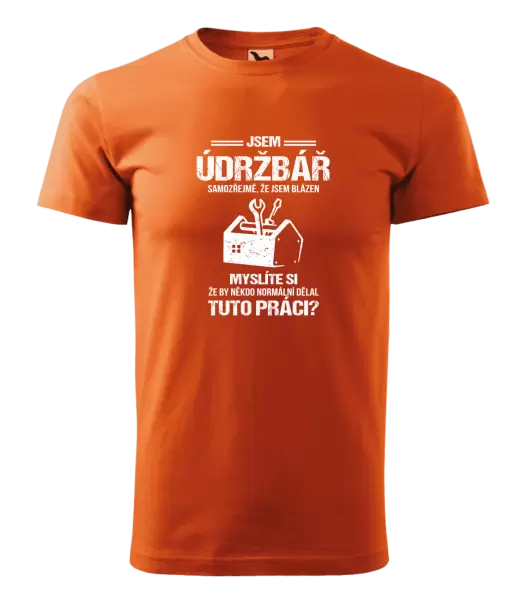 Pánské tričko Samozřejmě, že jsem blázen - údržbář