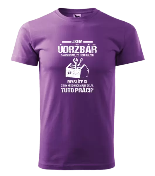 Pánské tričko Samozřejmě, že jsem blázen - údržbář